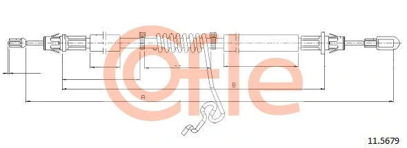 Cable Pull, parking brake 92.11.5679