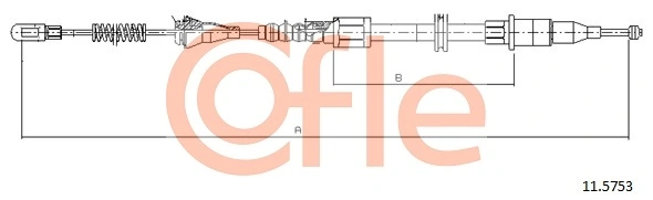 Cable Pull, parking brake 92.11.5753