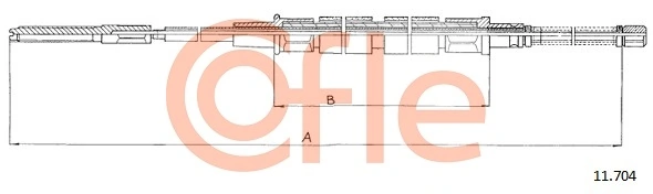 Cable Pull, parking brake 92.11.704