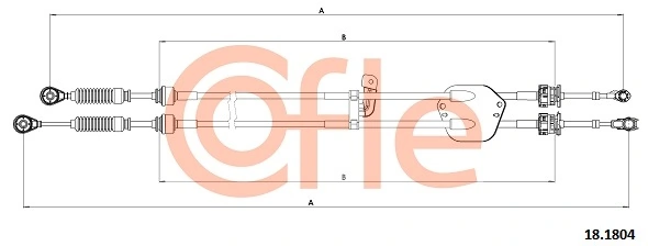 Cable Pull, manual transmission 18.1804