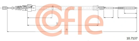 Cable Pull, parking brake 92.10.7137