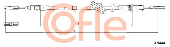 Cable Pull, parking brake 92.10.9444