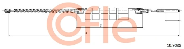 Cable Pull, parking brake 92.10.9038