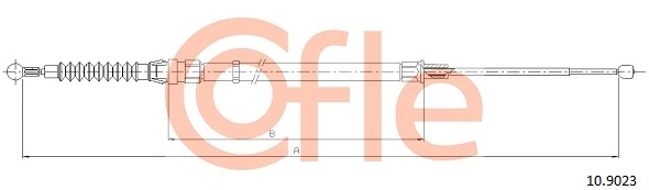 Cable Pull, parking brake 92.10.9023