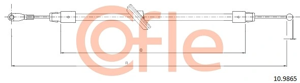 Cable Pull, parking brake 10.9865