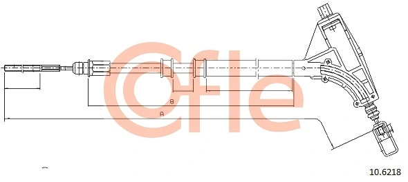 Cable Pull, parking brake 10.6218