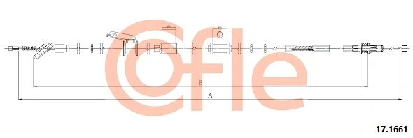 Cable Pull, parking brake 92.17.1661