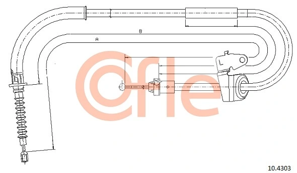 Cable Pull, parking brake 92.10.4303