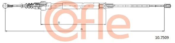Cable Pull, parking brake 92.10.7509