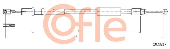Cable Pull, parking brake 10.9837