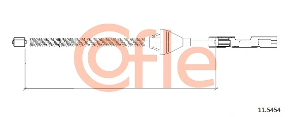 Cable Pull, parking brake 11.5454