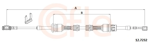 Cable Pull, manual transmission 12.7232