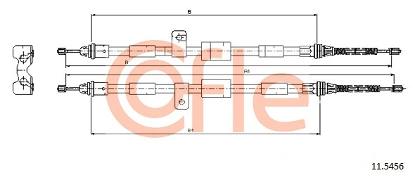 Cable Pull, parking brake 11.5456