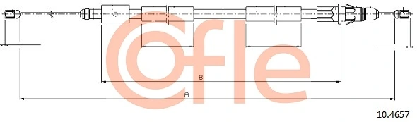 Cable Pull, parking brake 92.10.4657