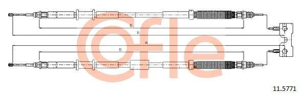 Cable Pull, parking brake 11.5771