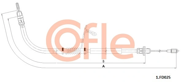 Cable Pull, parking brake 92.1.FD025