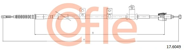 Cable Pull, parking brake 17.6049