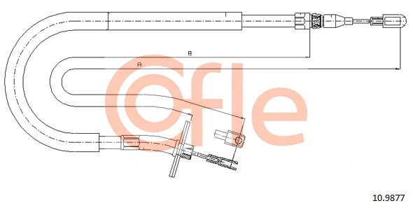 Cable Pull, parking brake 10.9877