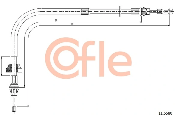 Cable Pull, parking brake 11.5580