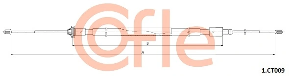 Cable Pull, parking brake 92.1.CT009