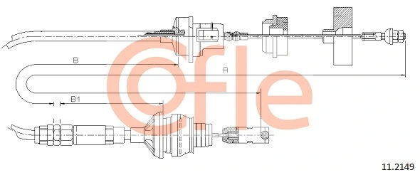 Cable Pull, clutch control 11.2149