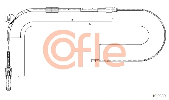 Cable Pull, parking brake 10.9330