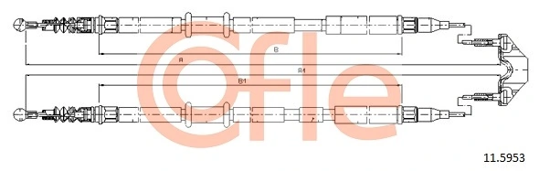 Cable Pull, parking brake 92.11.5953