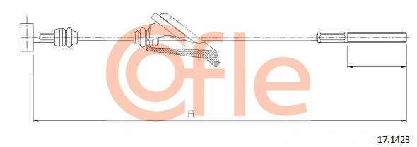 Cable Pull, parking brake 92.17.1423