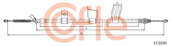 Cable Pull, parking brake 92.17.0330