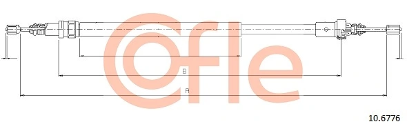 Cable Pull, parking brake 10.6776