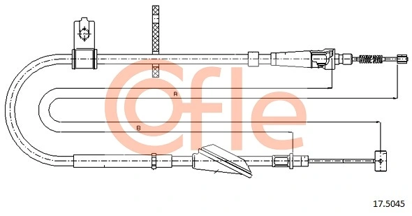 Cable Pull, parking brake 92.17.5045