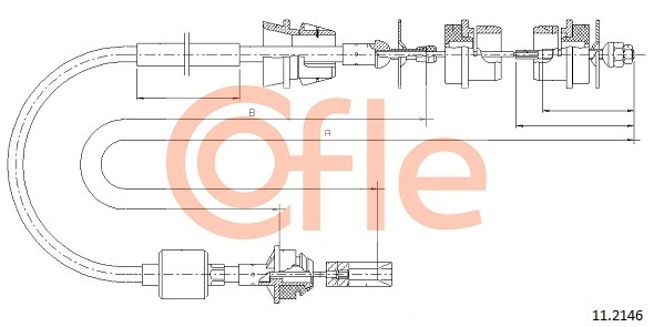 Cable Pull, clutch control 11.2146