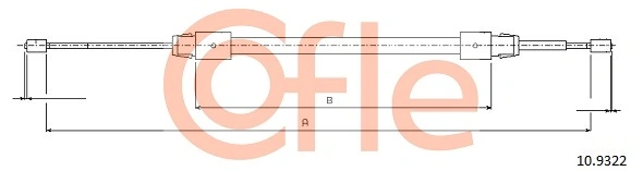 Cable Pull, parking brake 92.10.9322