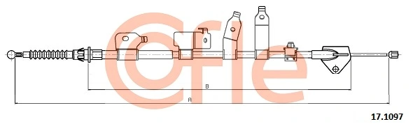 Cable Pull, parking brake 17.1097