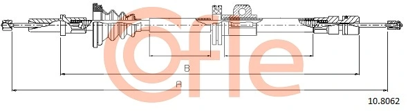 Cable Pull, parking brake 10.8062