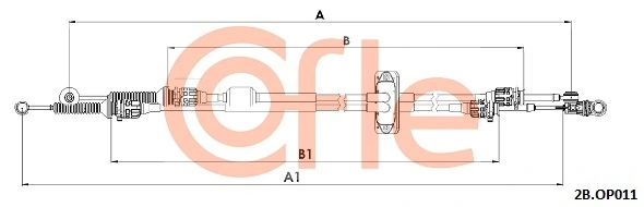 Cable Pull, manual transmission 2CB.OP011