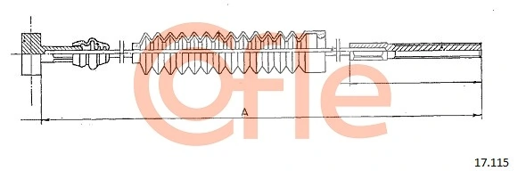 Cable Pull, parking brake 92.17.115