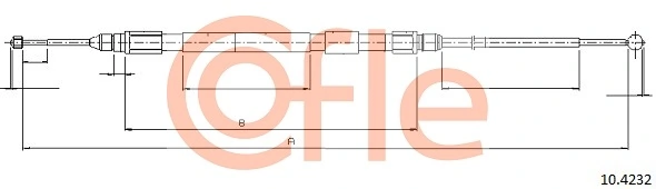 Cable Pull, parking brake 92.10.4232