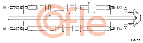 Cable Pull, parking brake 92.11.5766