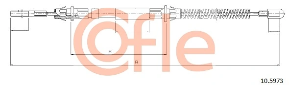 Cable Pull, parking brake 10.5973