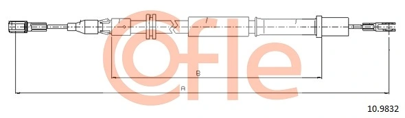 Cable Pull, parking brake 92.10.9832