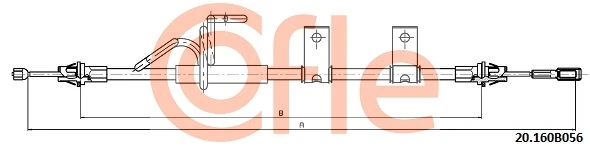 Cable Pull, parking brake 20.160B056