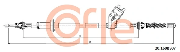Cable Pull, parking brake 92.20.160B507