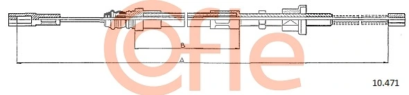 Cable Pull, parking brake 10.471