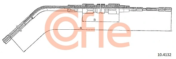 Cable Pull, parking brake 10.4132