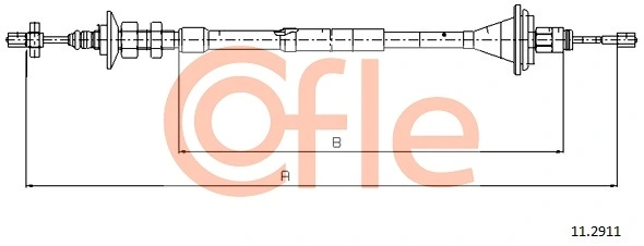Cable Pull, clutch control 11.2911