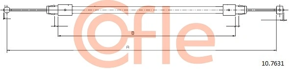 Cable Pull, parking brake 92.10.7631