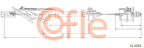 Cable Pull, clutch control 11.2253