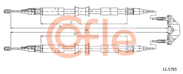 Cable Pull, parking brake 11.5765