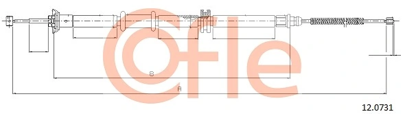 Cable Pull, parking brake 12.0731